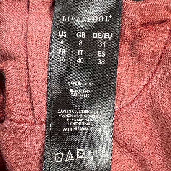 Liverpool Los Angeles The High Rise Ankle Jeans Cherry Wood (Rust) Size 4/27 - Picture 10 of 15